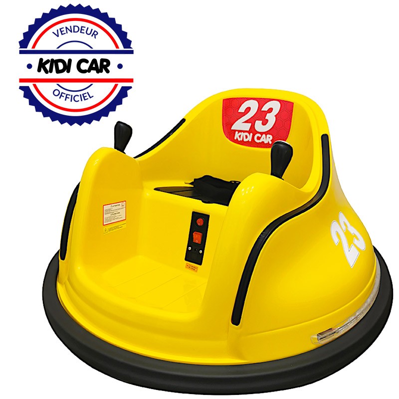 Kidi Car - Jaune - la voiture auto-tamponneuse électrique pour enfants !